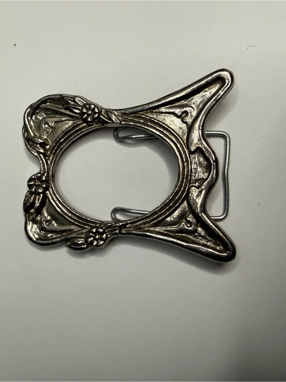 VTG Mini Ornate Silver Tone Decorative Frame Stand
